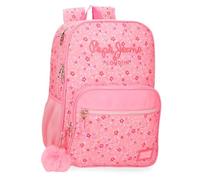 Pepe Jeans Alenka Rosa Zaino doppio scomparto adattabile a carrello rosa 30 x 40 x 12 cm Poliestere 15,6 L by Joumma Bags, Rosa, Taglia unica, Zaino doppio scomparto adattabile a carrello