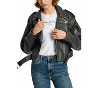 Pepe Jeans Amalia Giacca da Motociclista, Nero (Black), S Donna