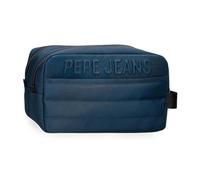 Pepe Jeans Ancor, beauty case, tracolla, perfetto per organizzare, vari scomparti. Joumma Bags, blu, Trousse