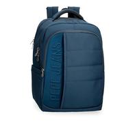 Pepe Jeans Ancor Zaino per laptop 15,6" Blu 30 x 42 x 14,5 cm Poliestere 18,27 L by Joumma Bags, blu, Zaino per computer portatile