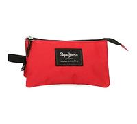 Pepe Jeans Aris, Accessori Da Viaggio Custodia Per Trucchi Bambini E Ragazzi, Rosso (Red), Astuccio triplo