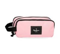 Pepe Jeans Aris - Astuccio triplo 22 x 12 x 5 cm, realizzato in poliestere, dimensioni per zaino e portafoglio, di Joumma Bags, rosa chiaro, Astuccio