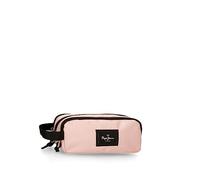 Pepe Jeans Aris - Astuccio triplo 22 x 12 x 5 cm, realizzato in poliestere, dimensioni per zaino e portafoglio, di Joumma Bags, Rosa, Taglia unica, Astuccio triplo