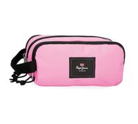 Pepe Jeans Aris Colorful Astuccio Triplo Rosa 22x10x9 cm Poliestere by Joumma Bags