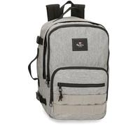 Pepe Jeans Aris Evergreen Zaino da Cabina per Portatile 15,6" Grigio 25 x 40 x 20 cm Poliestere by Joumma Bags