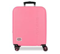 Pepe Jeans Aris Fucsia Valigia da Cabina 40x55x20 cm Rigido ABS Chiusura a Combinazione Integrata 37L 2.6kg 4 Doppie Ruote Bagaglio a Mano di Joumma Bags