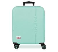 Pepe Jeans Aris Valigia da cabina turchese blu 40x55x20 cm rigida ABS Chiusura a combinazione integrata 37L 2,6kg 4 ruote doppie estensibile bagaglio a mano by Joumma Bags