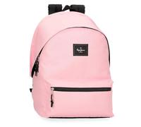 Pepe Jeans Aris Zaino per laptop doppio scomparto portatile 15,6 pollici 31 x 44 x 17,5 cm Zaino scuola poliestere by Joumma Bags, Rosa, Zainet