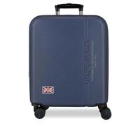 Pepe Jeans Arwin Marine Valigia da Cabina 40x55x20 cm Rigido ABS Lucchetto a Combinazione Integrato 37L 2.6kg 4 Doppie Ruote Estensibile Bagaglio a Mano di Joumma Bags