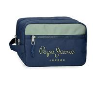 Pepe Jeans Arwyn Beauty case a due scomparti adattabile marino 26 x 16 x 12 cm Poliestere 4,99 L by Joumma Bags