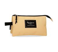 Pepe Jeans Astuccio Triplo, 12 x 22 x 5 cm, Giallo (Giallo Pastello)