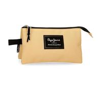 Pepe Jeans Astuccio triplo - 12 x 22 x 5 cm - Giallo pastello