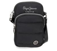 Pepe Jeans Aura Borsa a tracolla per cellulare Nero 11 x 17,5 x 2,5 cm Poliestere by Joumma Bags