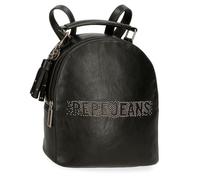Pepe Jeans Bera Zaino Casual Nero 22 x 25 x 10 cm Pelle sintetica by Joumma Bags