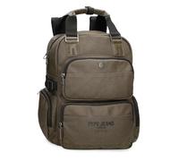 Pepe Jeans Berwick Zaino doppio scomparto adattabile, taglia unica, Verde, Taglia unica per tutti, Zaino doppio scomparto adattabile