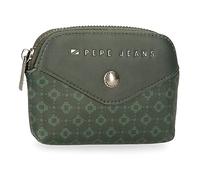 Pepe Jeans Bethany Portafogli e portamonete in similpelle, nero, verde, diverse misure, verde, taglia unica, Borsa rotonda
