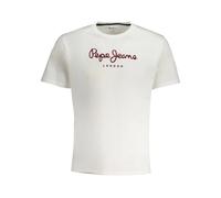Pepe Jeans - Bianco Cotton T-Shirt - - Tops - Uomo - Bianco - 2XL