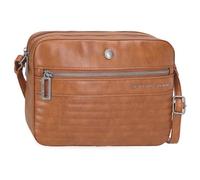 Pepe Jeans Biker Borsa a tracolla Due scomparti Marrone 24x16x9 cm Poliestere con dettagli in pelle sintetica by Joumma Bags, marrone, Taglia unica, tracolla due scomparti