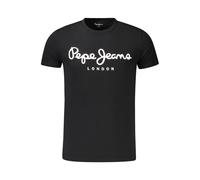Pepe Jeans Black Cotton Men's T-Shirt - L