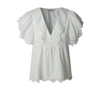 Pepe Jeans, ,Blouses & Shirts ,Donna ,Bianco ,L Elegante Blusa con Maniche a Palloncino