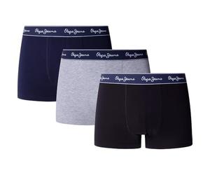 Pepe Jeans Boxer da Uomo Pepe Solid TK 3P, Nero (Nero), M