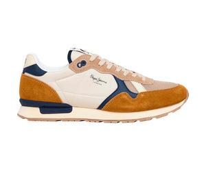 Pepe Jeans Brit Camp M, Sneak Uomo, Brown Tobacco Brown, 46 EU