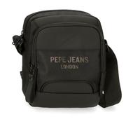 Pepe Jeans Bromley Borsa a tracolla media Nero 17x22x8 cm Poliestere, Nero, Taglia unica, Tracolla media