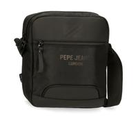 Pepe Jeans Bromley Borsa Messenger Supporto Tablet Nero 23x27x7 cms Poliestere, Nero, Talla única, Borsa a tracolla per Tablet, Nero, taglia unica, Borsa a tracolla per tablet
