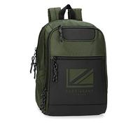 Pepe Jeans Bromley LDN Zaino per portatile regolabile 13,3" verde 27 x 36 x 10 cm Poliestere con dettagli in finta pelle 9 l