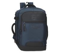 Pepe Jeans Bromley - Zaino da cabina per computer portatile, 15,6 pollici, blu, 25 x 40 x 20 cm, poliestere 17 l by Joumma Bags, blu, Taglia unica, Zaino da cabina per laptop