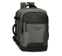Pepe Jeans Bromley - Zaino da cabina per computer portatile, 15,6 pollici, nero, 25 x 40 x 17 cm, poliestere 17 l by Joumma Bags, Nero, Taglia unica, Zaino da cabina per laptop