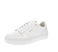 Pepe Jeans Camden Supra W - Sneakers Basse In Pelle Bianco - Taglia 37 [24cm]