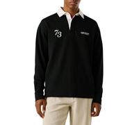 Pepe Jeans, ,Tops ,Uomo ,Nero ,L Polo Rugby con Logo Stampato