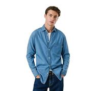 Pepe Jeans Camicia Classica Slim da Uomo, Blu (Denim-4C0), XXL, Blu (Denim-4c0), XXL