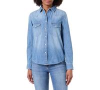 Pepe Jeans Camicia da Donna W Denim Camicia Blu (Denim-ZY7), M, Blu (Denim-zy7), M