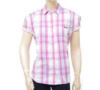 PEPE JEANS camicia rosa a quadri maniche corte donna HERON rosa PORTOBELLO