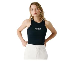 Pepe Jeans Canotta da Donna con Logo a Coste, Blu (Blu Dulwich), S