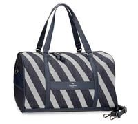 Pepe Jeans Celine Borsa da viaggio blu 40 x 25 x 20 cm Poliestere con dettagli in finta pelle 20 L by Joumma Bags, blu, Borsa da viaggio