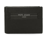Pepe Jeans Checkbox Portafogli e Portafogli in Pelle bovina, Nero, Marrone, Blu e Grigio, Nero, Taglia unica, Portafoglio Checkbox