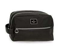 Pepe Jeans Christine Beauty case adattabile nero 26 x 16 x 12 cm Poliestere con dettagli in pelle sintetica by Joumma Bags, Nero, Taglia unica, Beauty case adattabile