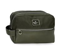 Pepe Jeans Christine Beauty case adattabile verde 26 x 16 x 12 cm Poliestere con dettagli in pelle sintetica by Joumma Bags, Verde, Taglia unica, Beauty case adattabile