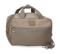 Pepe Jeans Christine Beauty case Beige 31x21x15 cm Poliestere con dettagli in pelle sintetica by Joumma Bags, Beige, Taglia unica, Trousse