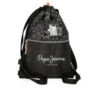 Pepe Jeans Cintia Zaino Sacco Nero 35 x 46 cm Poliestere by Joumma Bags