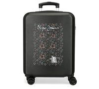 Pepe Jeans Cintura valigia da cabina nera 38 x 55 x 20 cm rigida 2,5 kg Chiusura a combinazione laterale ABS 2,5 kg 35 l bagaglio a mano by Joumma Bags, Nero, Taglia unica, Valigia cabina