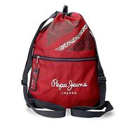 Pepe Jeans Clark Bag Zaino Con Cerniera Rossa 33X44 cm Poliestere