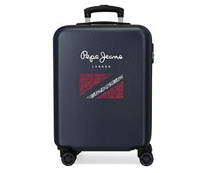 Pepe Jeans Clark Valigia da cabina blu 38 x 55 x 20 cm rigida ABS chiusura a combinazione laterale 35 L 2,74 kg 4 ruote bagagli a mano, blu, Taglia unica, Valigia cabina
