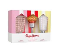 Pepe Jeans Cocktail Edition For Her Confezione Profumi Donna di Marca Pack 3 Pezzi Eau de Toilette da Donna 30ml, Lozione Corpo 50ml e Gel Doccia 50ml Set Fragranza Floreale, Fruttato e Tropicali