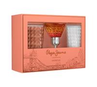 Pepe Jeans Cocktail Edition For Her Profumo Donna Confezione 3 Pezzi | Cofanetto Regalo, Eau de Toilette 30ml, Body Lotion 50ml e Gel Doccia 50ml, Set Fragranza Floreale, Fruttata e Tropicale