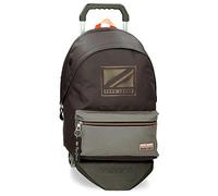 Pepe Jeans Cody Zaino Porta PC con Trolley Doppio Scomparto 15.6" Nero 31x44x15 cm Poliestere 23.87L