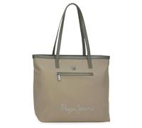 Pepe Jeans Corin Borsa Tote Portatile 15,6 Pollici Verde 34X32X14 cm Poliestere e PU by Joumma Bags, Verde, Taglia unica, Borsa Tote